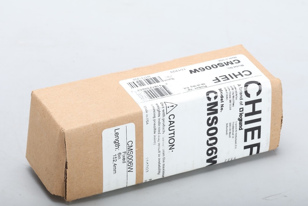 Chief CMS006W 6" Fixed Extension Column - New Open Box