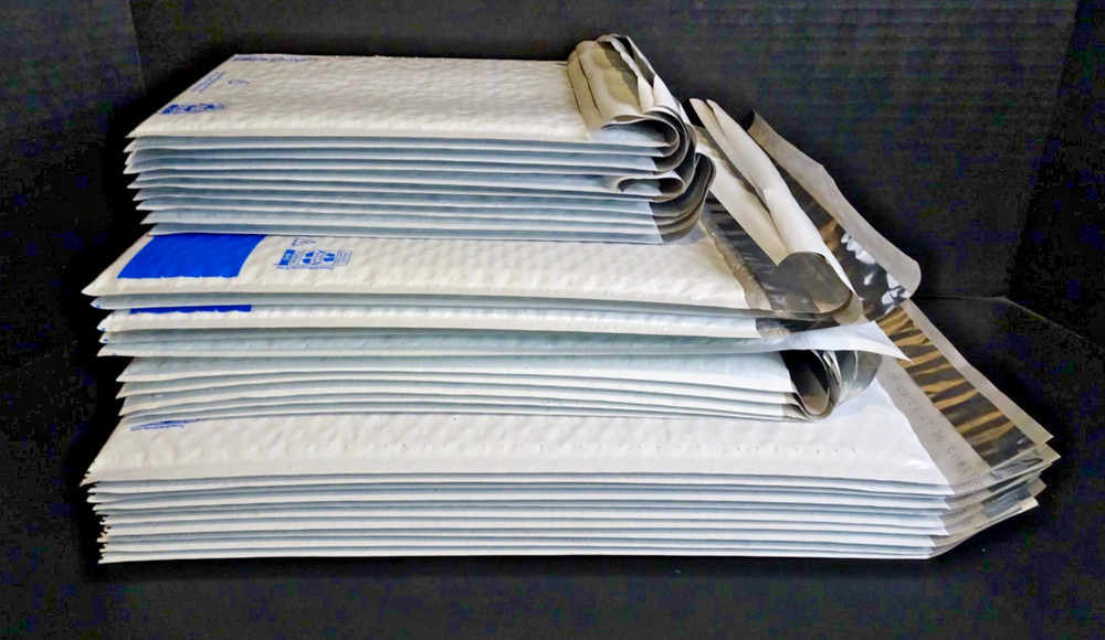 20 Poly Bubble Mailers Padded Envelopes Packaging Choose Size Sm, Med or Large