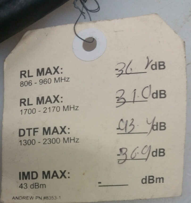 ANDREWS #(L4A-PDMDM-14-TMB) 14'' EXT CABLE. SUREFLEX ASSEMBLY
