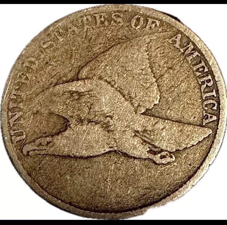 1856-58 “Judd-179 Error” Flying Eagle Cent-“NO DATE” Obv. Or Reverse“ONE CENT.”