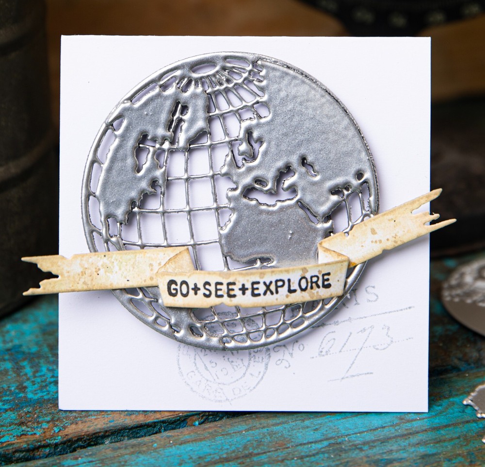 Sizzix Thinlits 29pc Vault World Travel #666606 Retail $20.99 by Tim Holtz