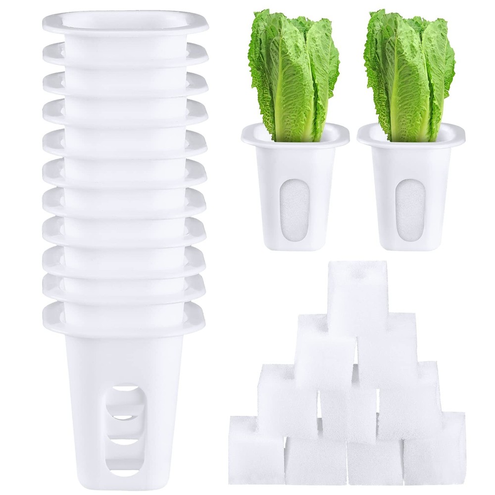 100 Pcs Hydroponics Growing System Kit Include 50 Hydroponic Grow Baskets Pods
