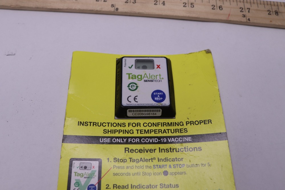 Tag Alert Sensitech Electronic Temperature Indicator