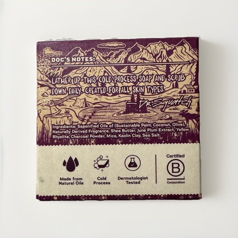 Dr. Squatch Nightfall Nectar Ltd Ed. Natural Bar Soap Medium Grit