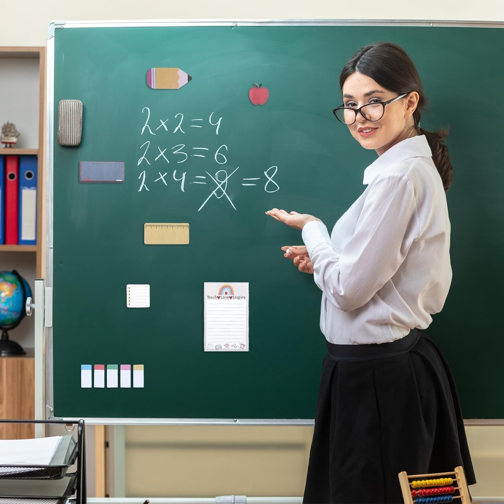 2Pack Teacher Sticky Notes Set,Teacher Notepad Blackboard,Self-Stick Note Pad...