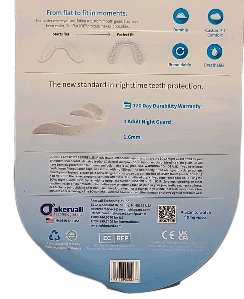 ( 1 ) Aero NIGHT GUARD Mouthguard with CASE •