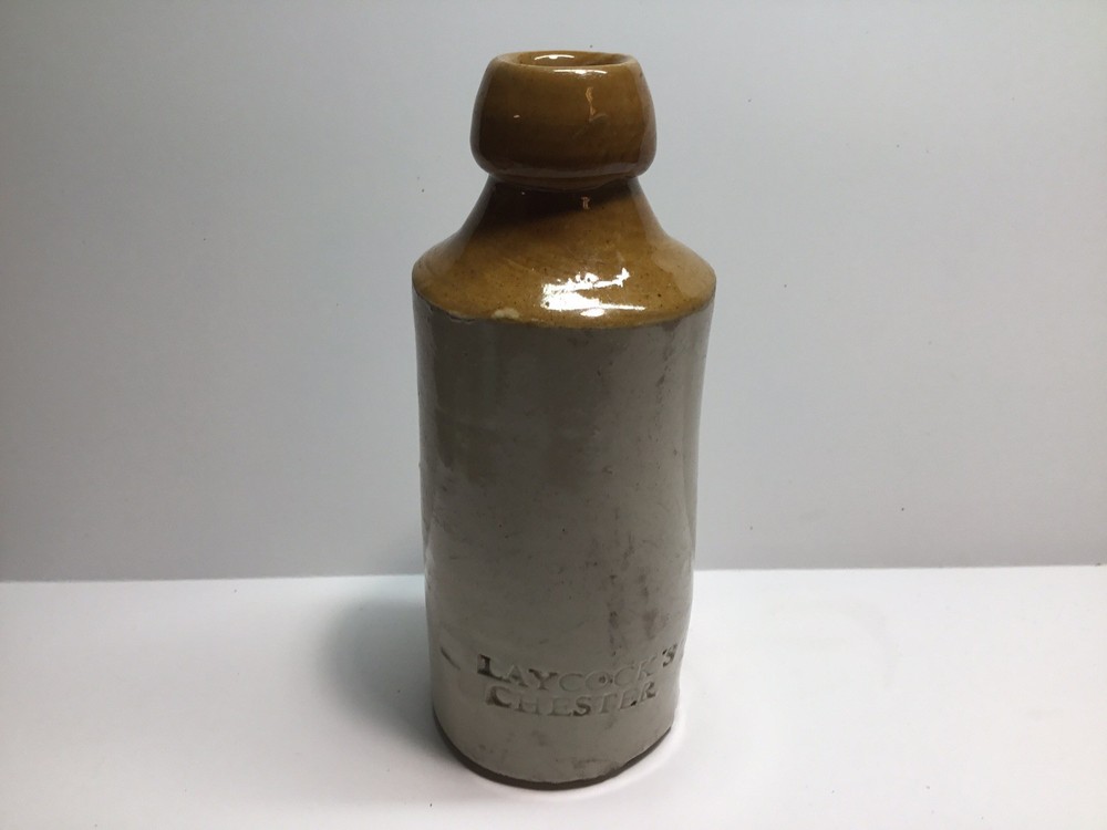 Antique Laycock’s Stoneware Ginger Beer Bottle.