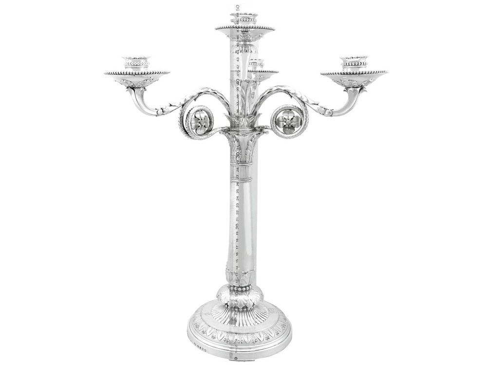 Antique Sterling Silver Four Light Candelabrum Centrepiece