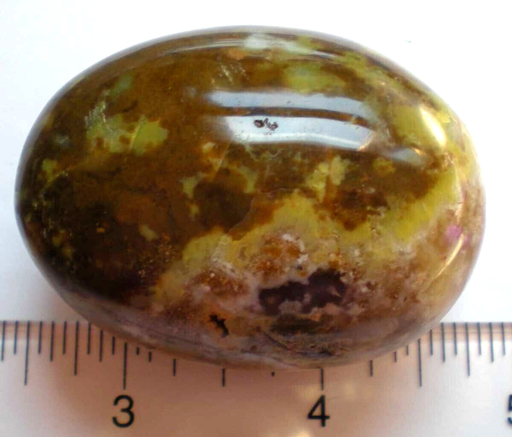 Multi-colored Opal Palmstone - Madagascar sc748g