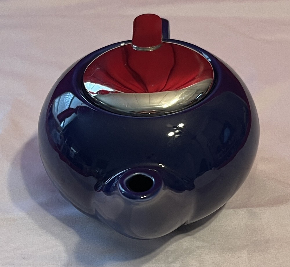 Certified International Colbalt Blue Teapot