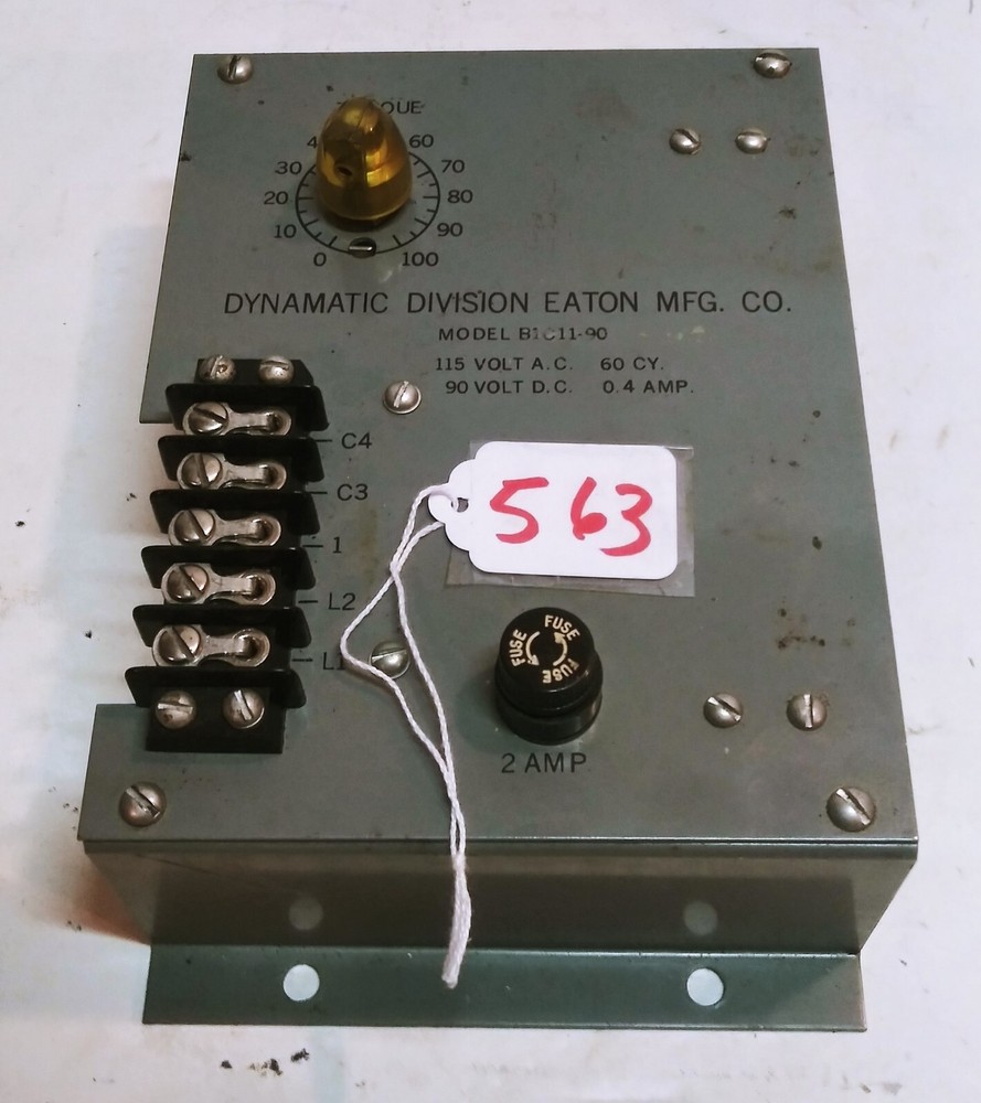 Eaton Dynamatic Adjustable Torque Control Model BiC11 90   Inv# (564)