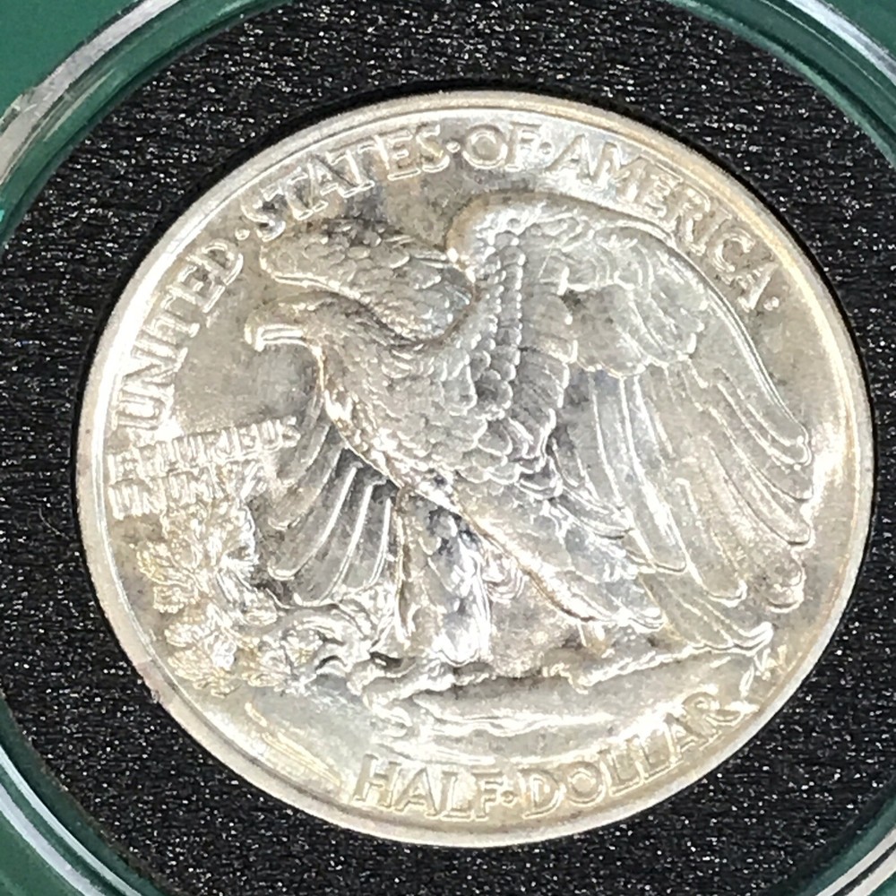 Stunning 1943 Standing Liberty Silver Half Dollar