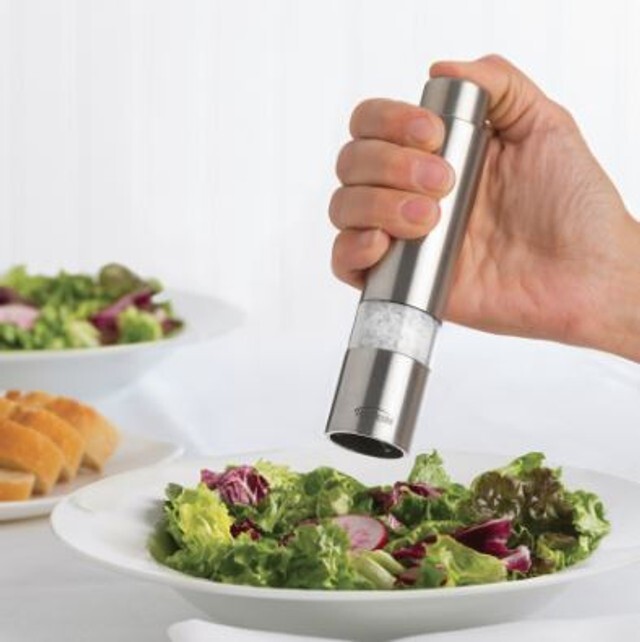 Trudeau One-Hand Thumb Salt Mill, 6" (0713018)