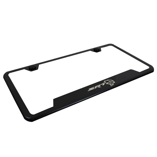 SRT Hellcat Laser Etched Cut-Out Frame – Black