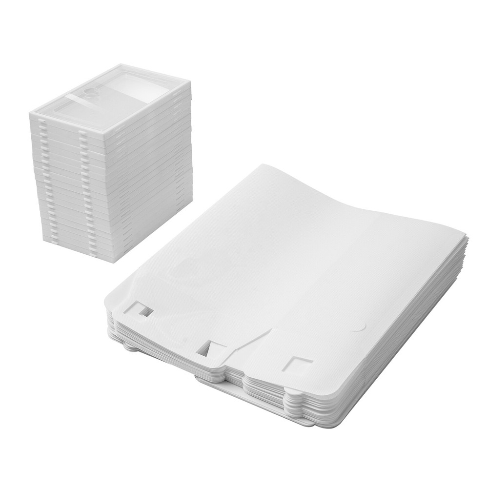 20pcs Large Plastic Shoe Storage Boxes Drawer Stackable Foldable Organiser Clear