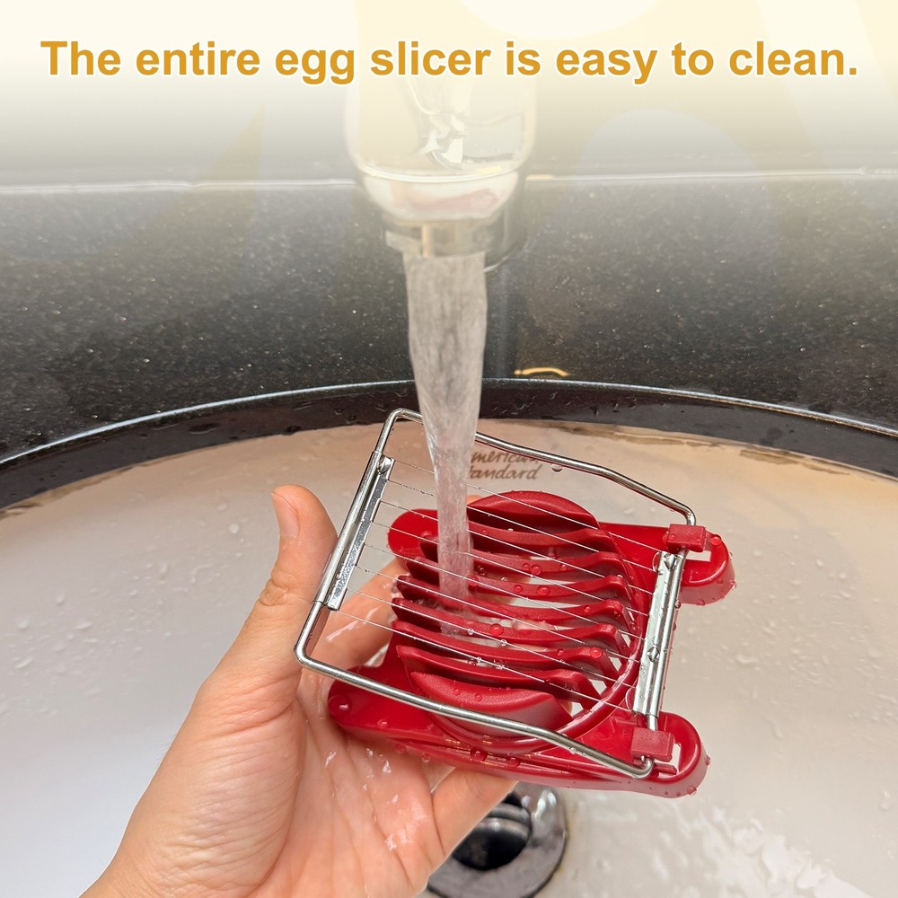 3 Pack Egg Slicer for Hard Boiled Eggs, Yellow