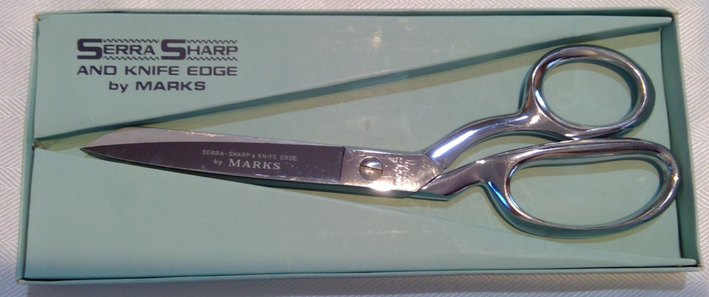 SerraSharp by Marks - 8" chrome scissors for polyester doubleknits - MARKS 404/8