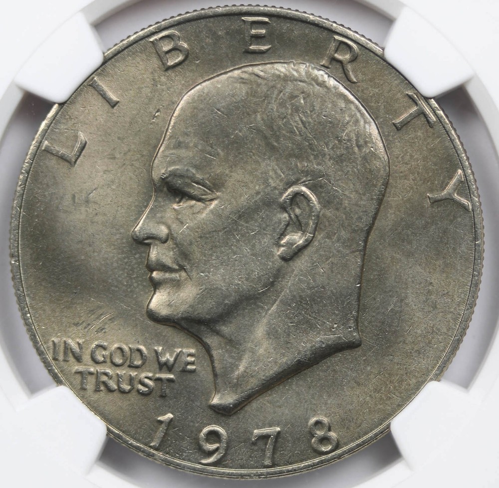 1978 Eisenhower Ike Copper-Nickel Clad $1 MS 66 NGC
