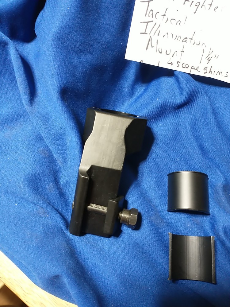 HELLFIGHTER TACTICAL ILLUMINATION MOUNT & SHIMS 1 1/4" RING FLASHLIGHT MOUNT