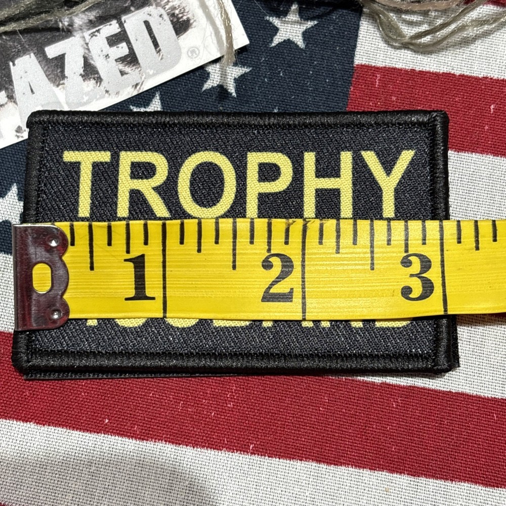 Trophy Husband Tactical Hook Loop Patch High Quality 2x3