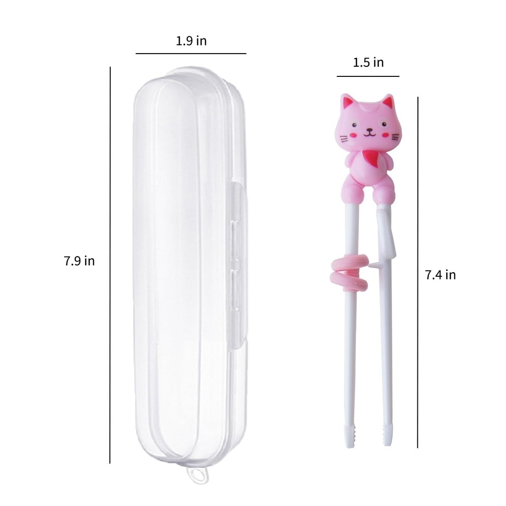 Kids Training Chopsticks - 1 Pair With Case for Learning and Practice - Begin...