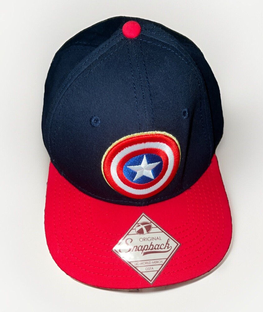 NWT~MARVEL  CAPTAIN AMERICA ADJUSTABLE HAT-SNAPBACK