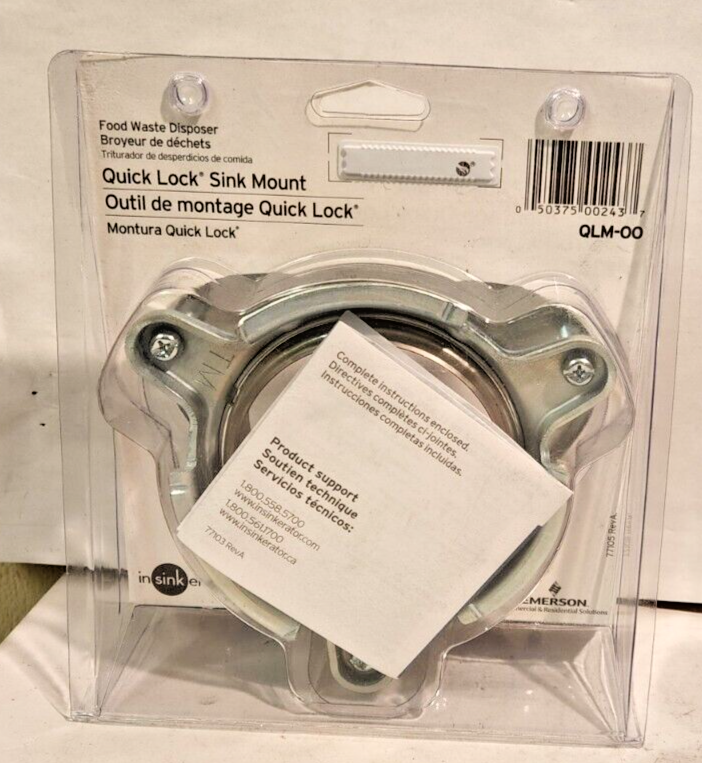 Brand New!!! Insinkerator Quick Lock Sink Mount Flange Garbage Disposal.