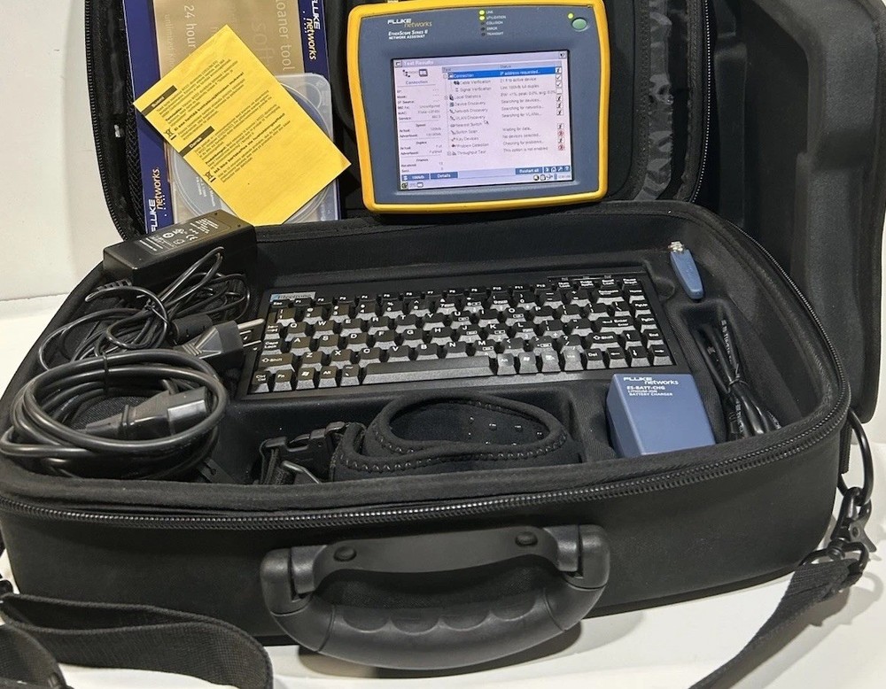 Fluke EtherScope Series II , Network Assistant ES2-PRO-I W/Case,charge&keyboard
