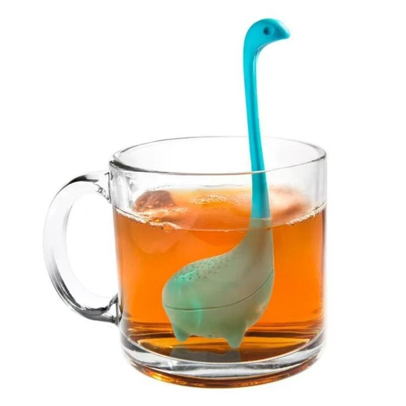 2 Pack Cute Tea Infuser Turquoise Long Handle Steeper Diffuser Silicone New US