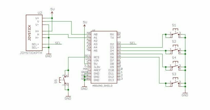 Joystick Shield for Arduino Expansion Board Analog Keyboard and Mouse Function