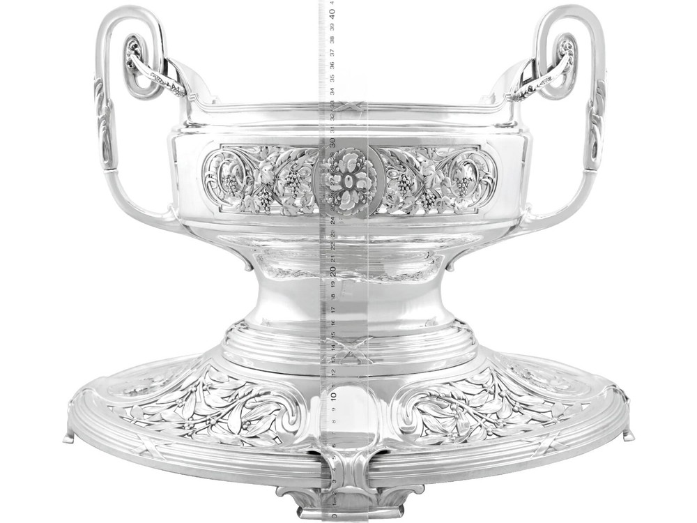 Antique Art Nouveau German Silver Centrepiece
