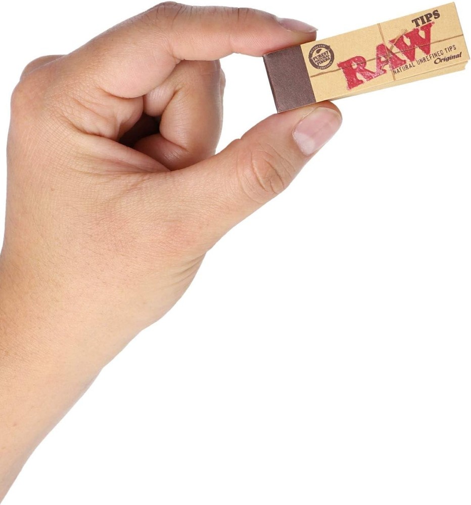 RAW Tips Original Roll-Up Tips Full Box – 50 Packs (50 Tips per Pack, 2,500 Tips