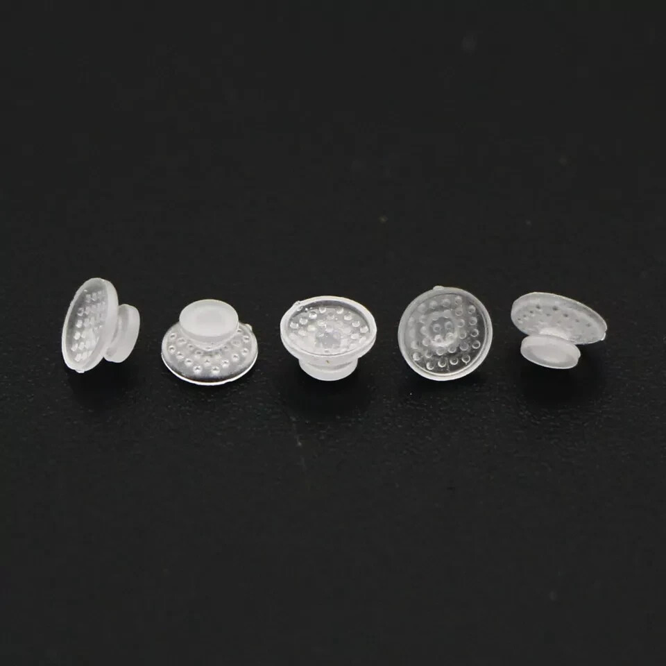 Dental Orthodontic Bondable Clear Ceramic Lingual Button Round/Rectangular Base