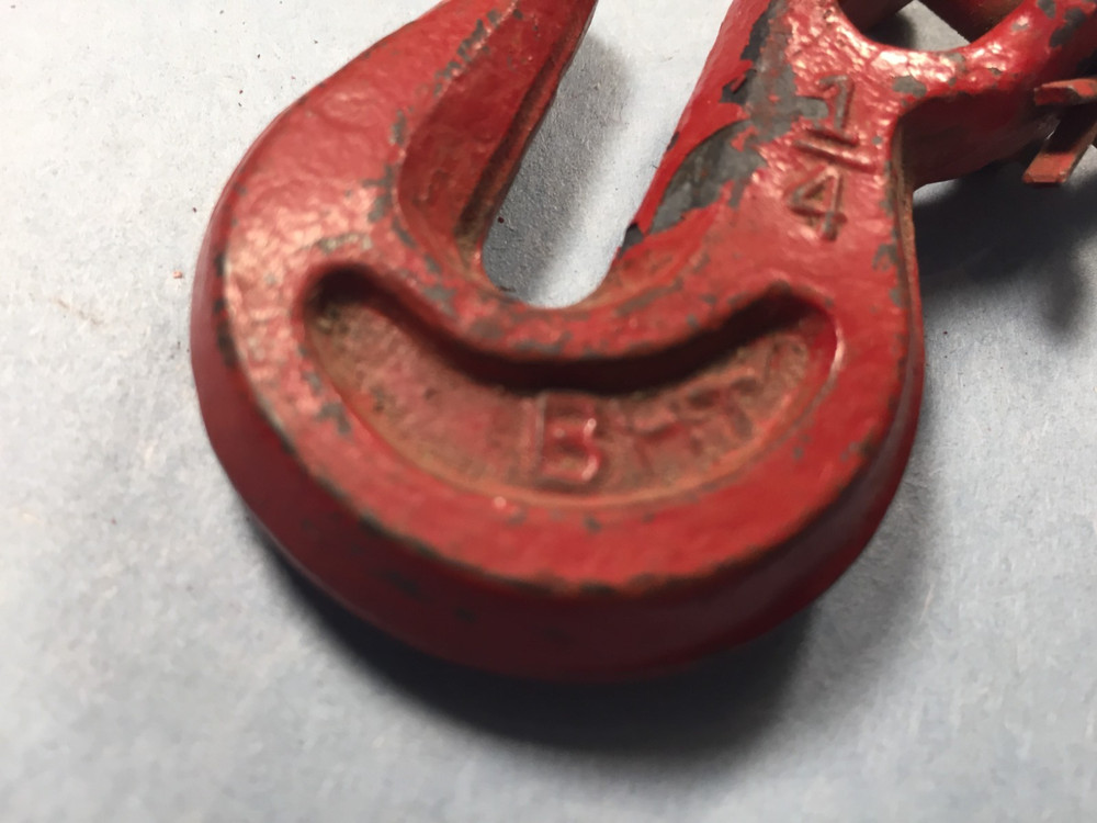 1/4" BHT Clevis Grab Chain Hook "D"