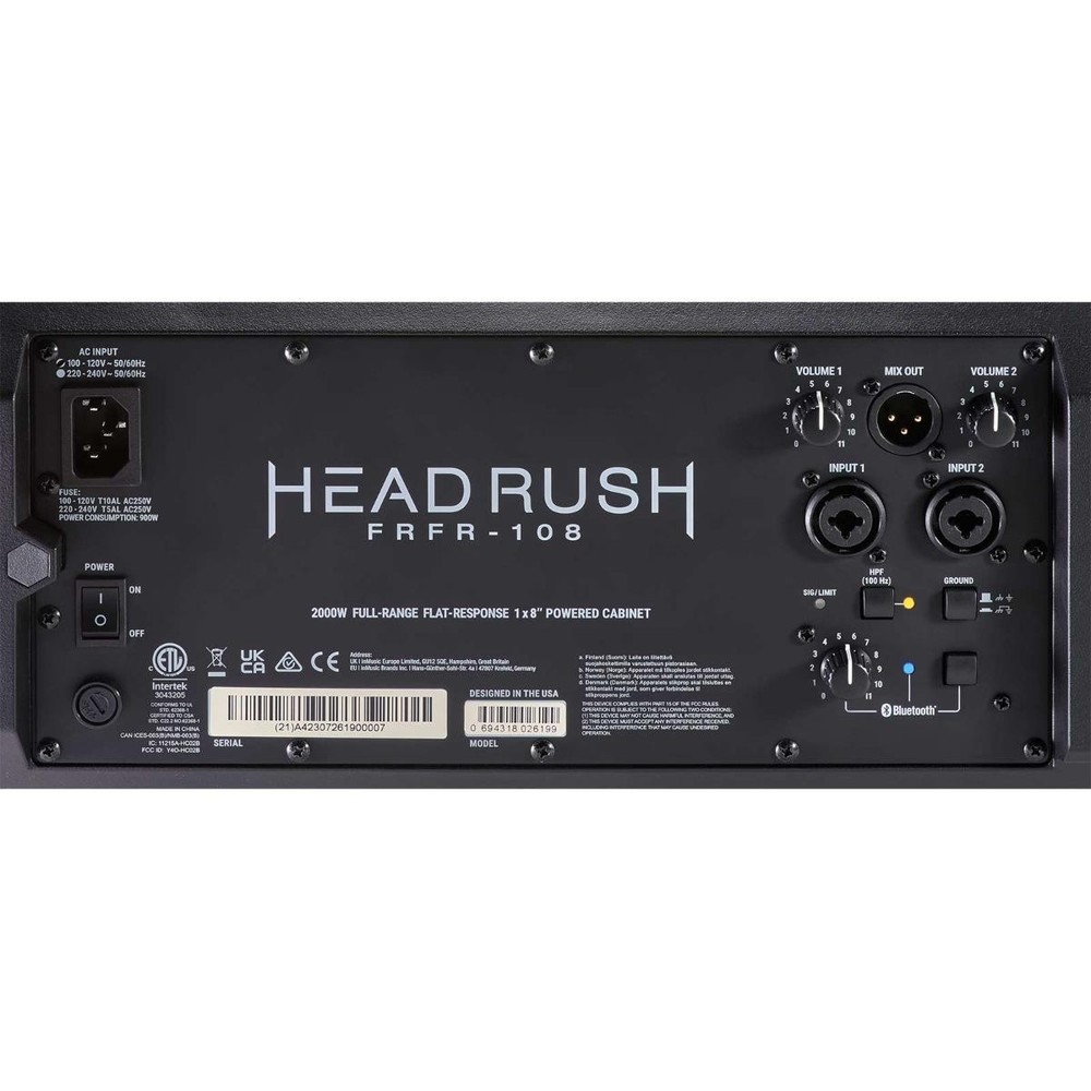 Headrush FRFR108 MKII 2000-Watt Full-Range Flat-Response Speaker for Guitar a...