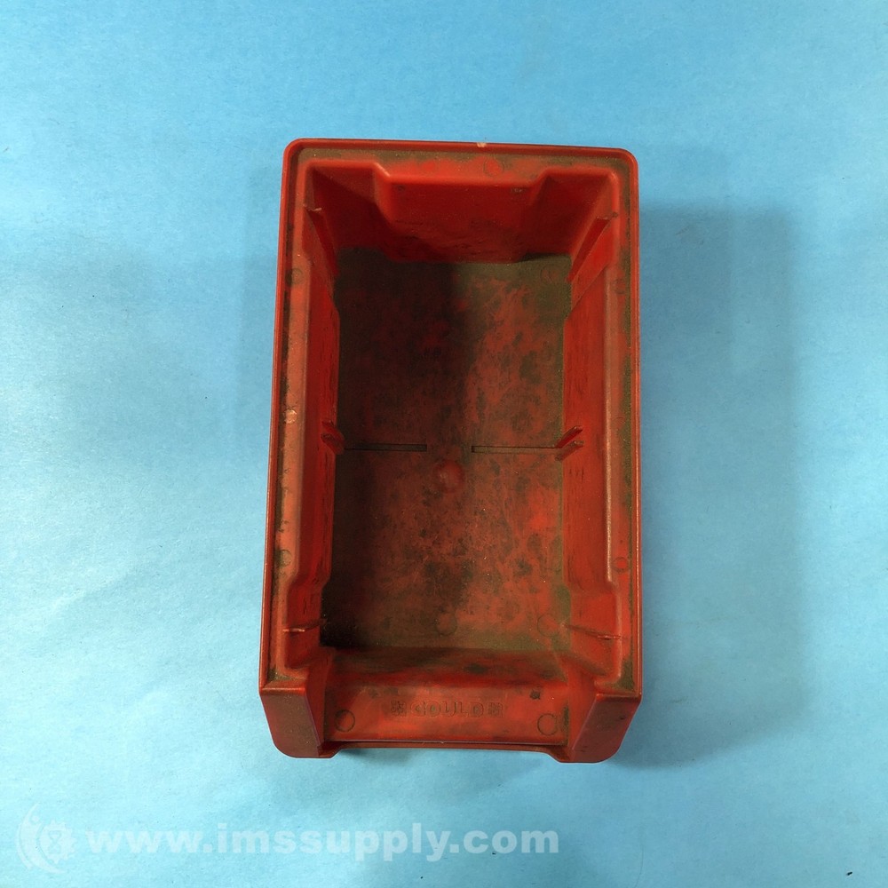 Gould DX-210 Red Plastic Stackable Bin USIP
