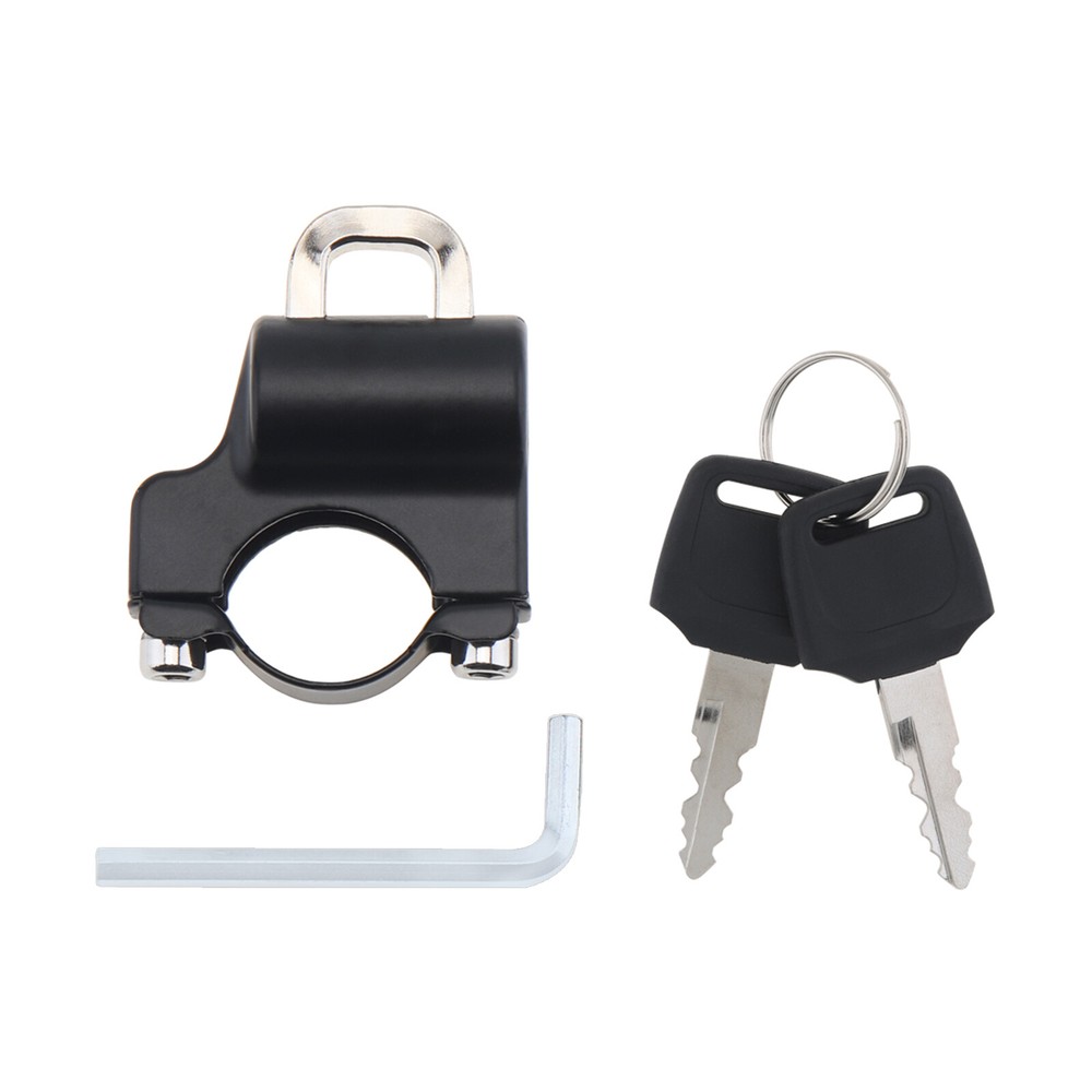 Universal Security Motorcycle Helmet Lock for 7/8in / 22mm Handlebar