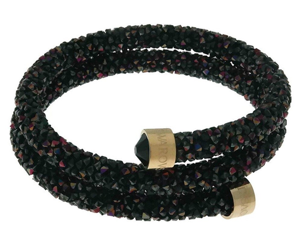 SWAROVSKI CRYSTALDUST BANGLE/BRACELET DOUBLE MULTICOLOR SIZE MEDIUM 5379278 NIB