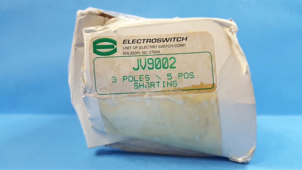 One Pc- Rotary Switch, JV9002, ELECTROSWITCH, 3 POLES, 5 POSITIONS, SHORTING