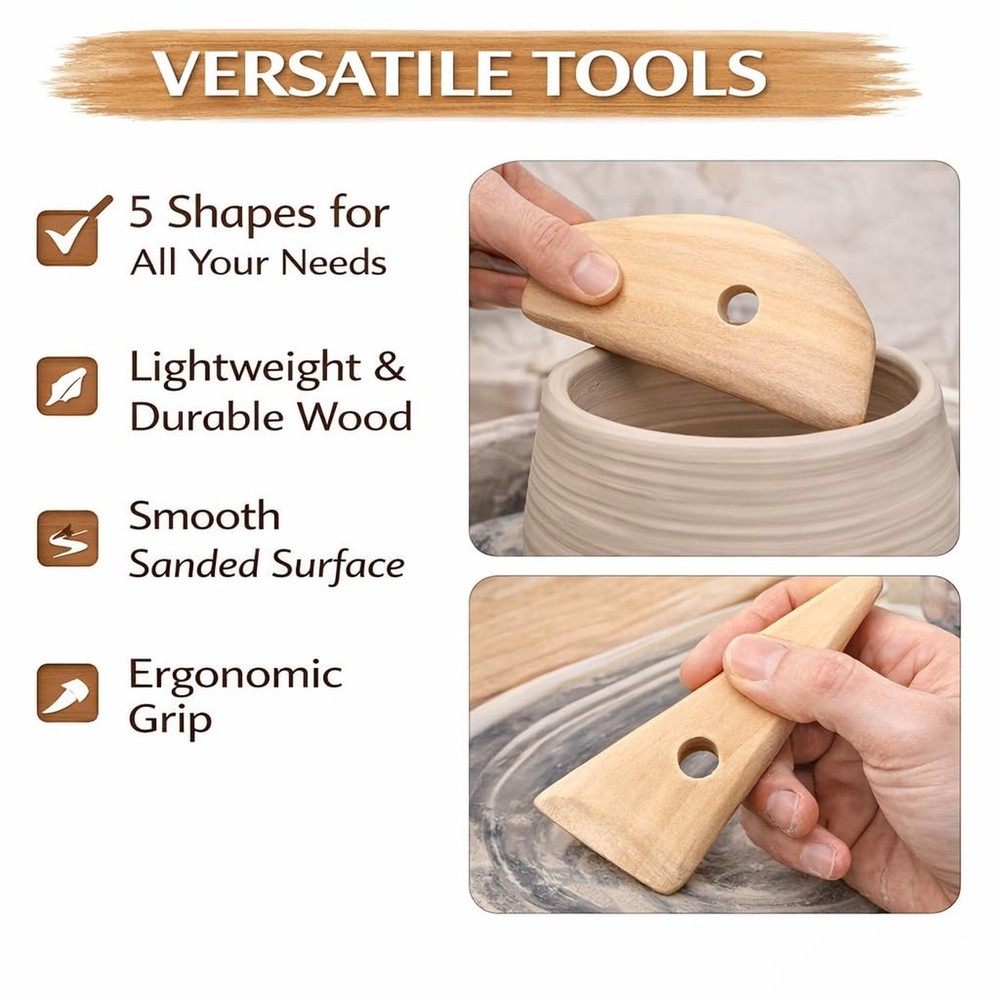 DIY Ceramic Tools Art Tools Potters Rib for Pottery/Sculpting/Ceramic/Polymer...