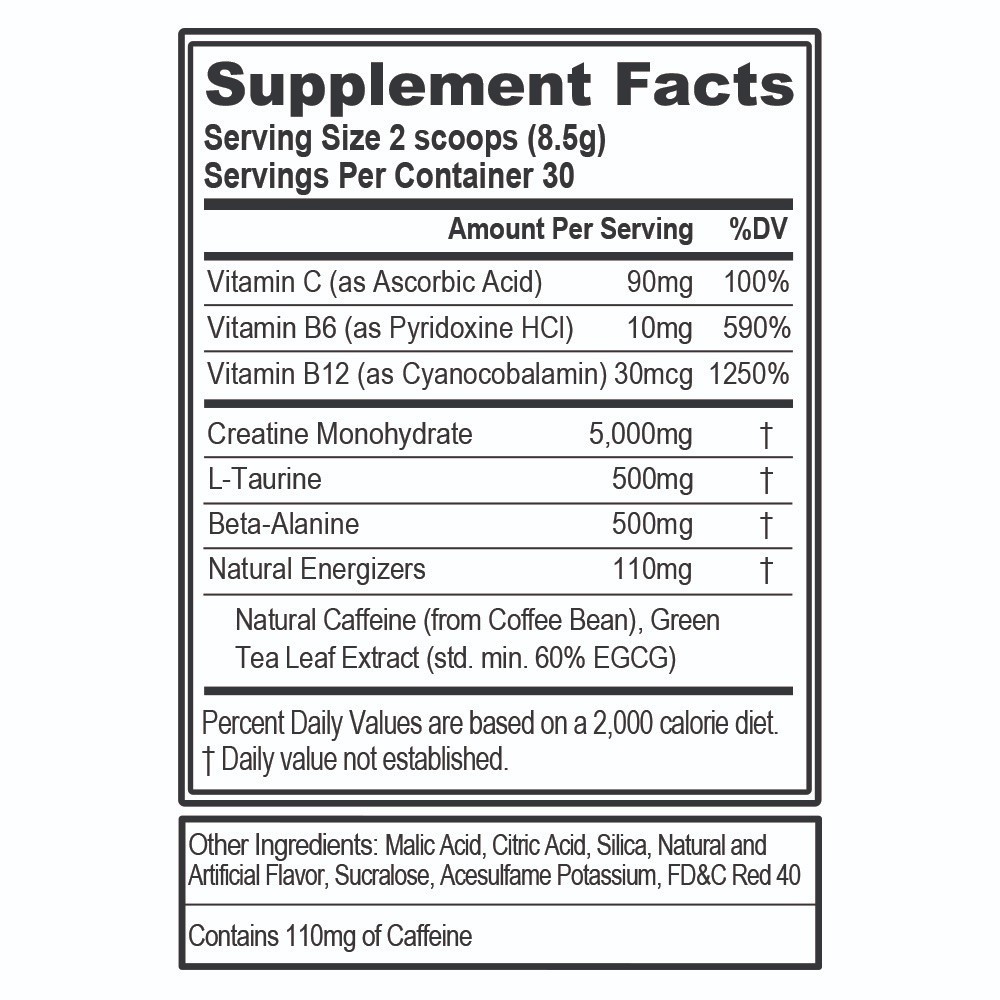 Evlution Nutrition Creatine Energy - 5g Creatine Monohydrate - 30 Servings
