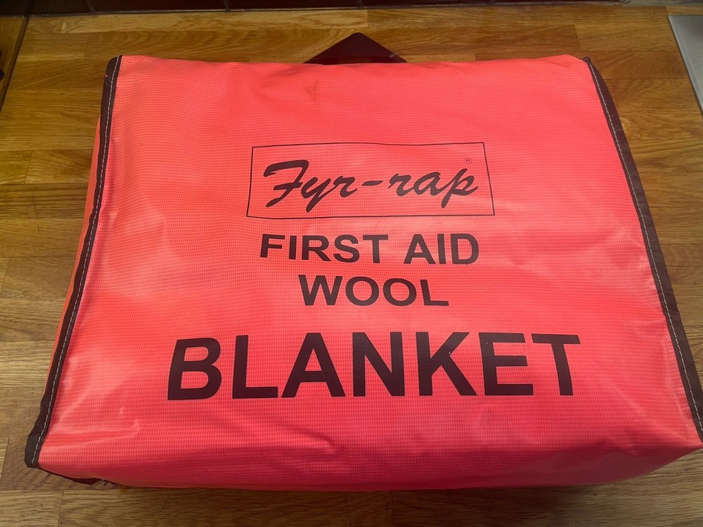 STEINER  BTPCO Fire Blanket: Fire Blanket, 7 ft x 5.2 ft, Wool