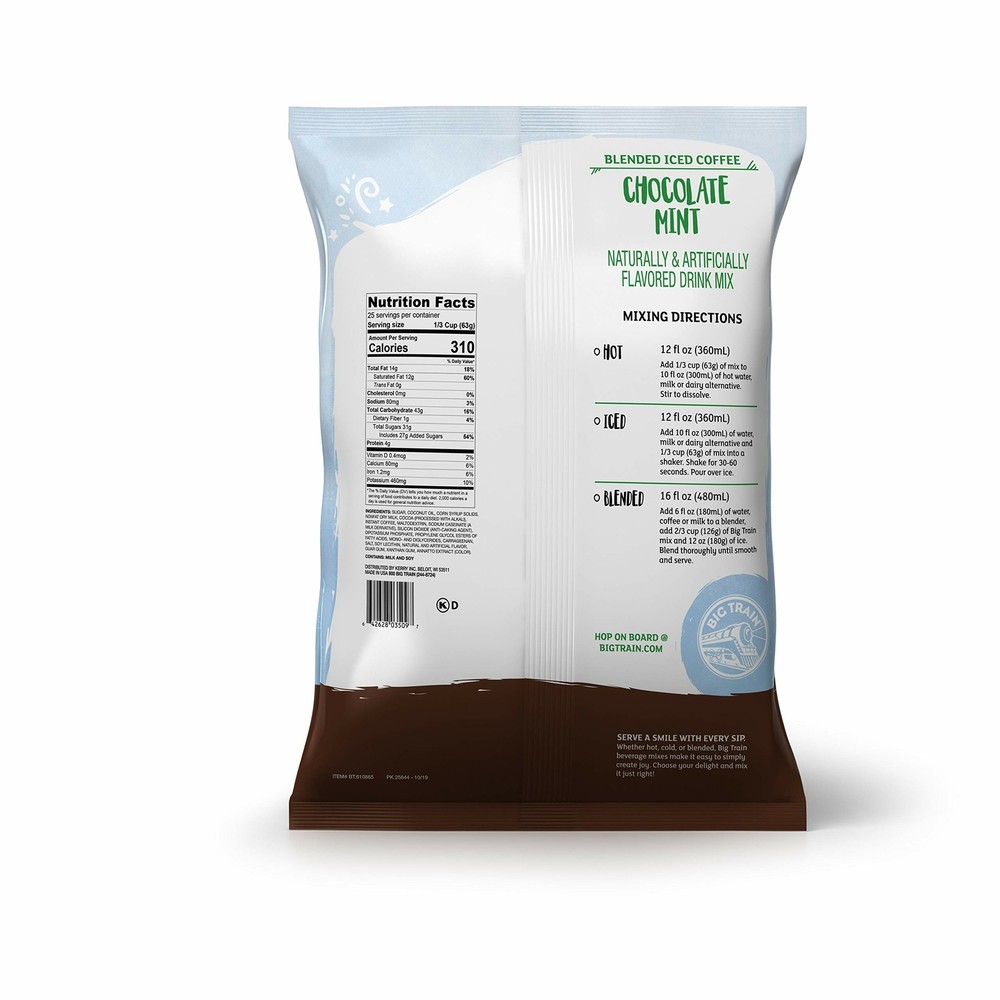 Big Train Blended Ice Coffee 3.5 lb - Chocolate Mint