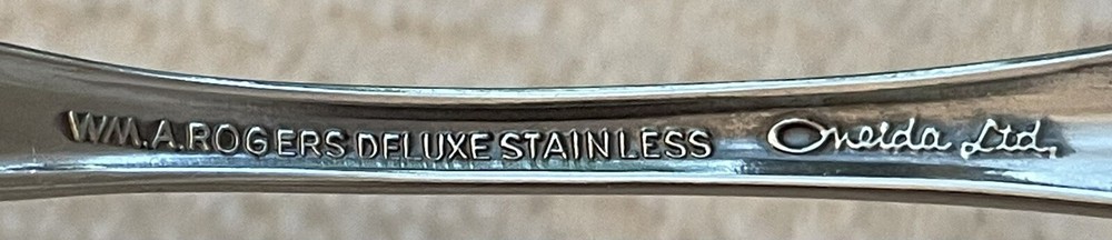 Oneida Rogers Deluxe Stainless MANSFIELD 7 Teaspoon