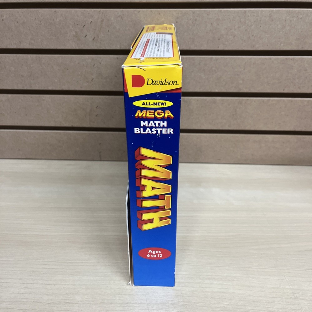 Mega Math Blaster 2-CD Set + Activity Book Windows 95 / Mac 1996