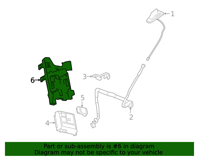 Genuine GM Communication Interface Module Bracket 23389985