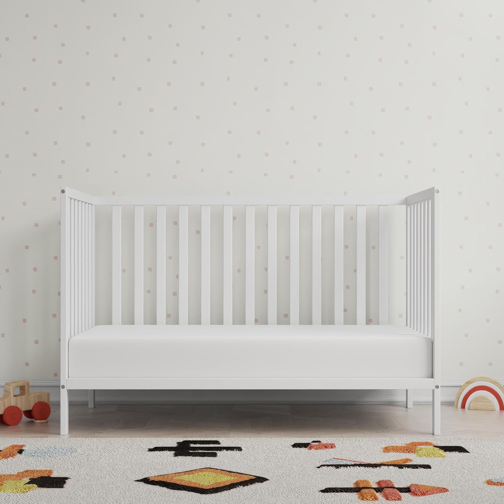 Ivey 3-In-1 Convertible Crib, White
