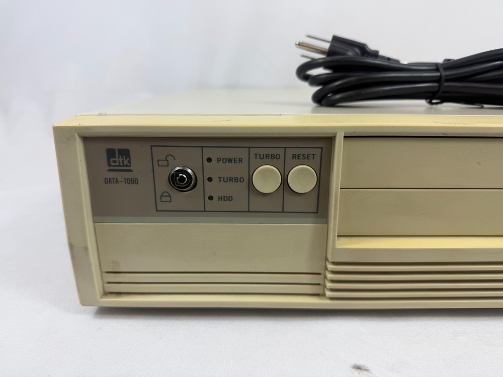 (W) DTK Computers Model DATA-1060 Desktop PC w/ Power Cable [VINTAGE]