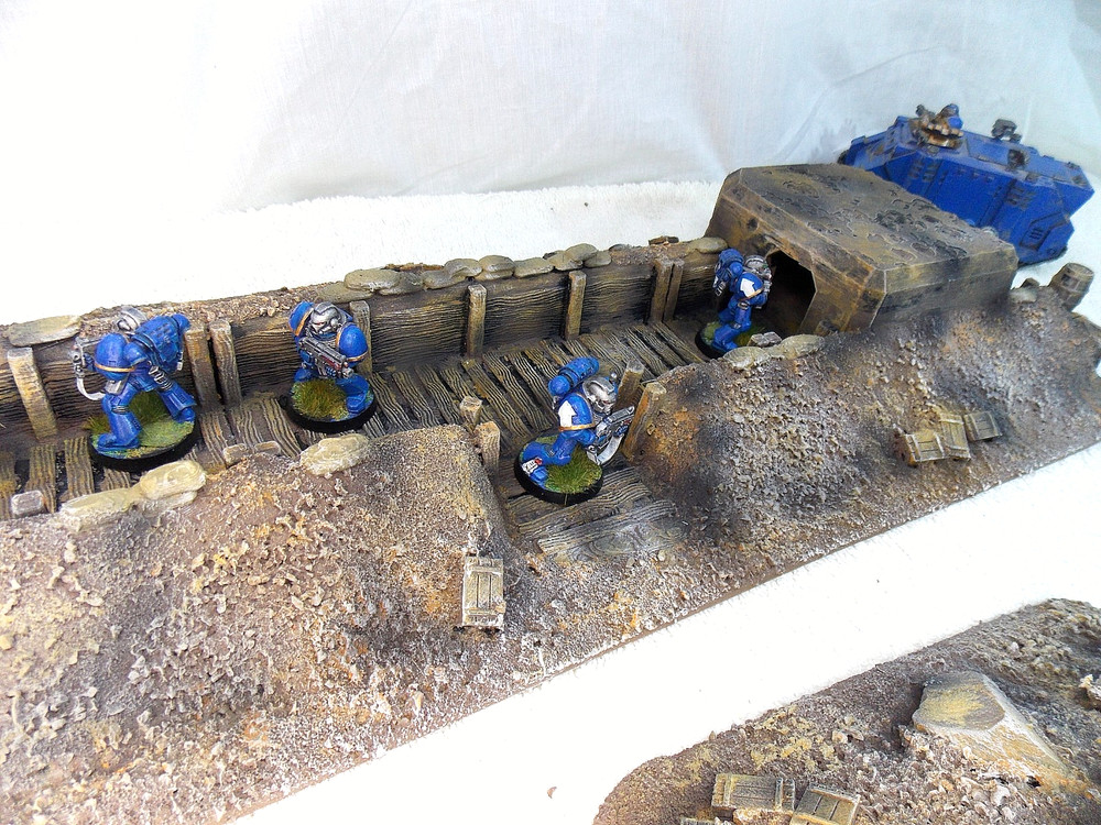 WARGAMING TERRAIN PAINTED ADVANCE ORDERS TRENCH SYSTEM