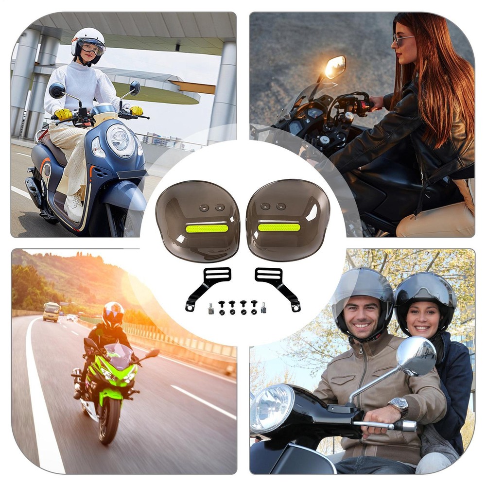 Motorcycle Hand Guard Cold Wind Deflector Windshield Shield Protector Universal